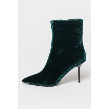 Botine catifelate Cindy