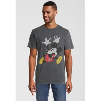 Tricou cu imprimeu decolorat Mickey Mouse