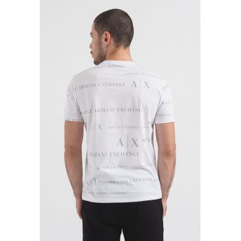Tricou de bumbac cu imprimeu logo