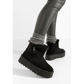 Cizme tip ugg Jamya negre