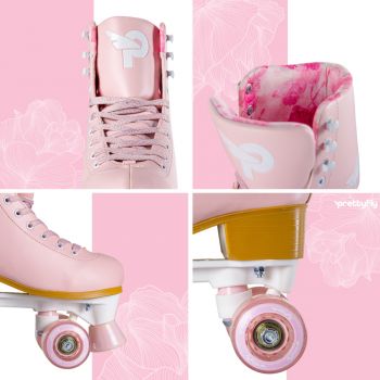 Patine cu rotile ajustabile Prettyfly marime 35-38 Pink