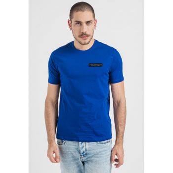 Tricou regular fit cu logo aplicat