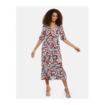 Rochie midi cu imprimeu floral Lizzle 5681