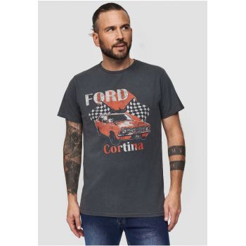 Tricou din bumbac cu imprimeu Ford Vintage Cortina 3311