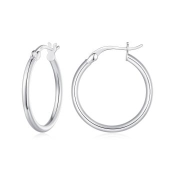 Cercei din argint Silver Hoops L ieftin