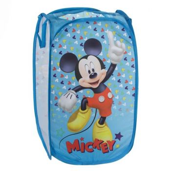 Cos pliabil pentru jucarii, Design Mickey Mouse, 35x58 cm