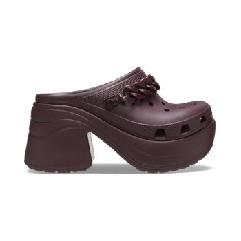 Saboți Crocs Classic Siren Chain Clog Bordo - Dark Cherry de firma originali