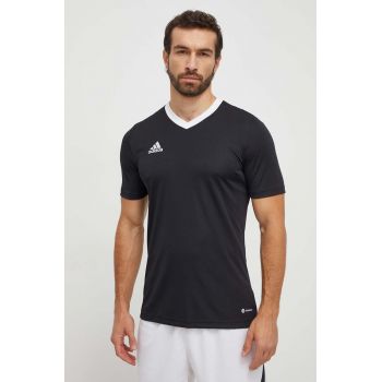 adidas Performance tricou de antrenament Entrada 22 culoarea negru, cu imprimeu HE1573