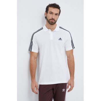 adidas polo de bumbac culoarea alb, cu imprimeu IC9312 de firma original