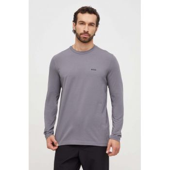 BOSS Green longsleeve bărbați, culoarea gri, uni 50506365