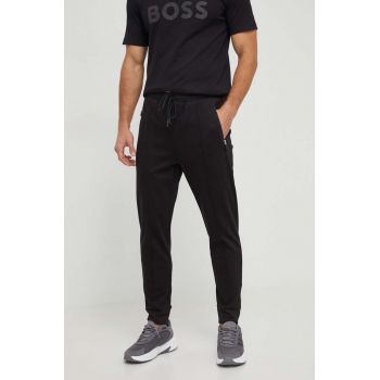BOSS Green pantaloni de trening culoarea negru, uni 50505320 de firma originali