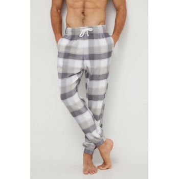 Hollister Co. pantaloni de pijama 2-pack barbati, culoarea gri, modelator de firma originale