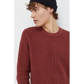 Hollister Co. pulover barbati, culoarea bordo de firma original