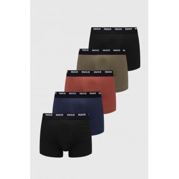 HUGO boxeri 5-pack bărbați, culoarea negru 50479944