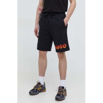 HUGO pantaloni scurți din bumbac culoarea negru 50504826