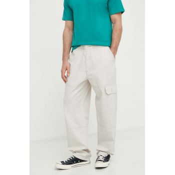 Levi's pantaloni de bumbac PATCH POCKET CARGO culoarea bej, cu fason cargo de firma originali