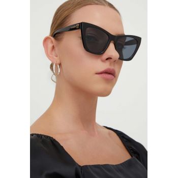 Love Moschino ochelari de soare femei, culoarea negru