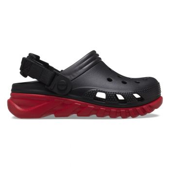 Saboti Crocs Duet Max II Clog Kids Negru - Black /Varsity Red de firma originali