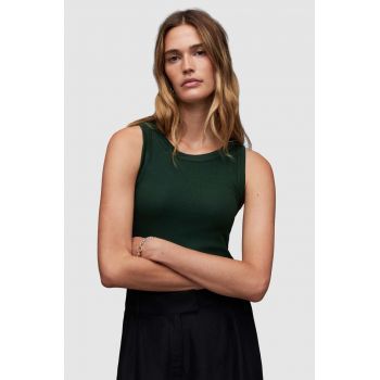 AllSaints top Rina femei, culoarea gri