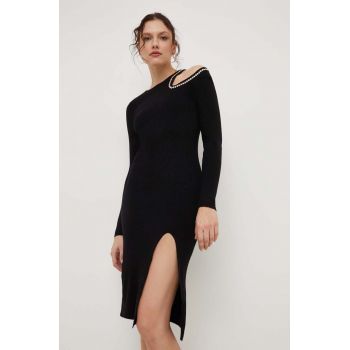 Answear Lab rochie culoarea negru, mini, mulata