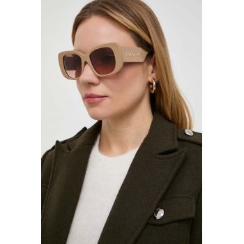 Burberry ochelari de soare femei, culoarea bej