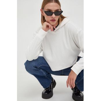 Hollister Co. pulover culoarea alb, light ieftin