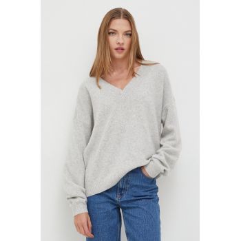 Hollister Co. pulover femei, culoarea gri de firma original