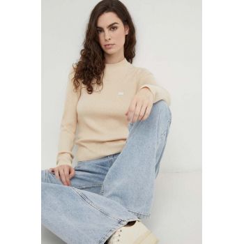 Levi's pulover femei, culoarea bej