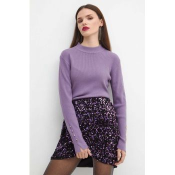 Medicine pulover femei, culoarea violet, light ieftin