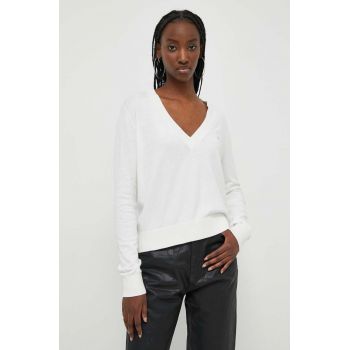 Tommy Jeans pulover femei, culoarea bej, light DW0DW17251