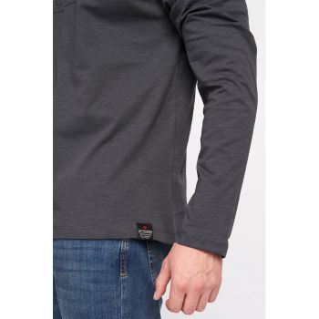 Bluza de bumbac cu imprimeu logo