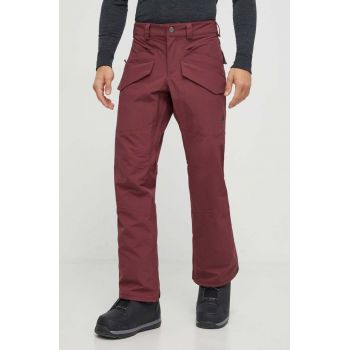 Burton pantaloni Covert 2.0 culoarea bordo de firma originala