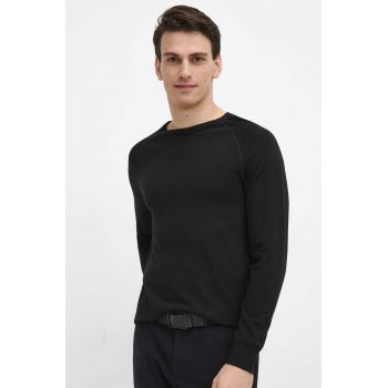 Medicine pulover barbati, culoarea negru, light ieftin