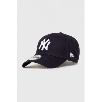 New Era șapcă de baseball din bumbac culoarea albastru marin, cu imprimeu, NEW YORK YANKEES