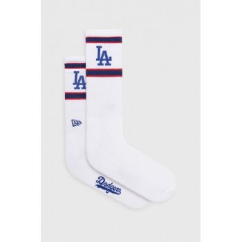 New Era sosete barbati, culoarea alb, LOS ANGELES DODGERS ieftine