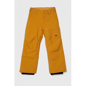 Quiksilver pantaloni de schi pentru copii ESTATE YTH PT SNPT culoarea galben