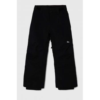 Quiksilver pantaloni de schi pentru copii ESTATE YTH PT SNPT culoarea negru