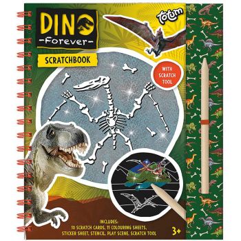 Set Scratchbook Dinozauri 25 Piese