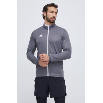 adidas Performance hanorac de antrenament Entrada 22 culoarea gri, cu imprimeu  H57522