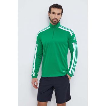 adidas Performance hanorac de antrenament Squadra 21 culoarea verde, cu imprimeu  GP6473