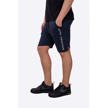 Alpha Industries pantaloni scurți Al Sweat bărbați, culoarea bleumarin 116365.07-navy de firma originali