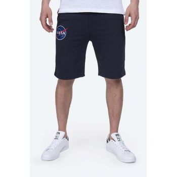 Alpha Industries pantaloni scurți bărbați, culoarea bleumarin 116362.07-navy de firma originali