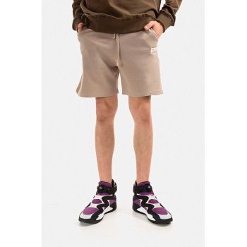 Alpha Industries pantaloni scurți din bumbac culoarea maro 106365.627-brown de firma originali