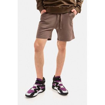 Alpha Industries pantaloni scurți din bumbac culoarea maro 106365.628-brown de firma originali