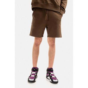 Alpha Industries pantaloni scurți din bumbac culoarea maro 106365.629-brown de firma originali