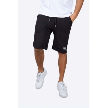 Alpha Industries pantaloni scurți din bumbac culoarea negru 116363.03-black ieftini