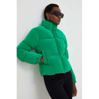 Answear Lab geaca femei, culoarea verde, de iarna ieftina