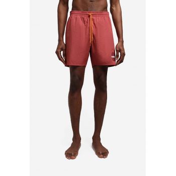 Napapijri pantaloni scurți de baie bărbați, culoarea roșu, uni NA4G5C.RE6-RE6 de firma original