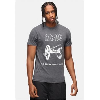 Tricou cu imprimeu logo ACDC 'For Those About Rock' 7595