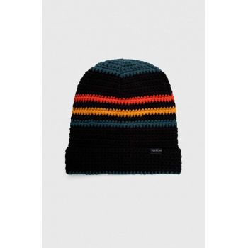 Volcom caciula culoarea negru, din tricot gros